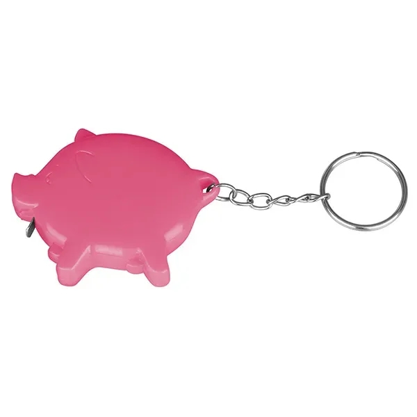 Pig shape tape measure with key chain.... from ASI 74585 Nu Promo International / Nu Promo Line