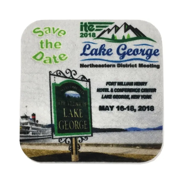 Square felt coaster with full-color imprint... from ASI 90807 Tekweld