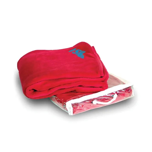 Gift set with 50" x 60" fleece blanket, 17 oz. stainless... from ASI 90807 Tekweld
