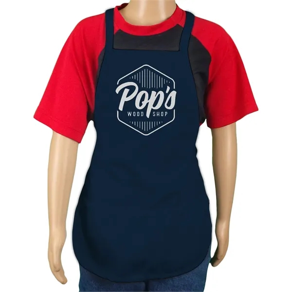 4" x 18" youth-sized poly-cotton twill apron; includes 2 pockets and... from ASI 31260 AdCapitol