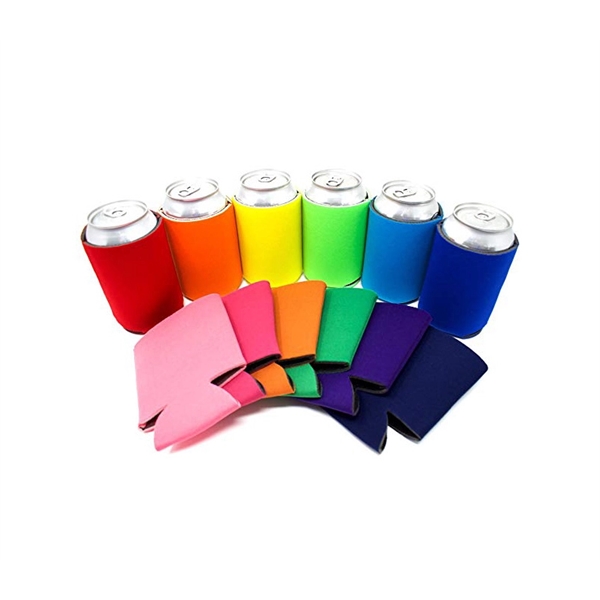 5.12" x 3.94" colorful collapsible neoprene can cooler with collapsible design.... from ASI 37218 Athena Promo (tm)