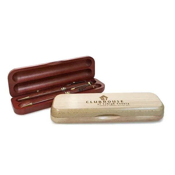 Wooden box with matching pen and pencil.... from ASI 88156 Solid Dimensions Inc / Solid Dimensions Line