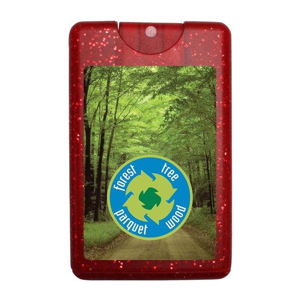 Fully customized booklet with bling credit card antibacterial hand sanitizer.... from ASI 90807 Tekweld