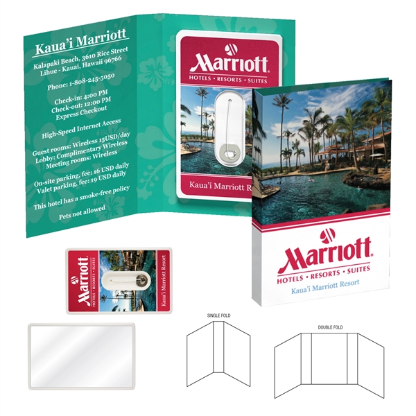 Fully customized booklet with Credit Card Style Dental Floss with Mirror.... from ASI 90807 Tekweld