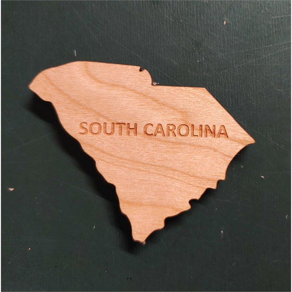 Magnet made of wood featuring the design of the state of... from ASI 92531 Unique Custom Products / UCP