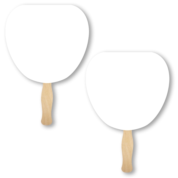 Leaf shaped full color sandwiched style hand fans.... from ASI 93520 Ventura Inc
