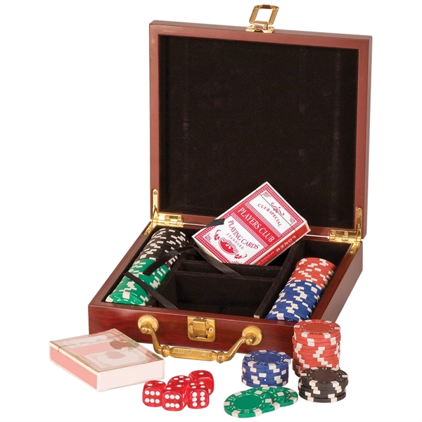 Poker set with 100 chips, 2 decks of cards, and 5... from ASI 92531 Unique Custom Products / UCP