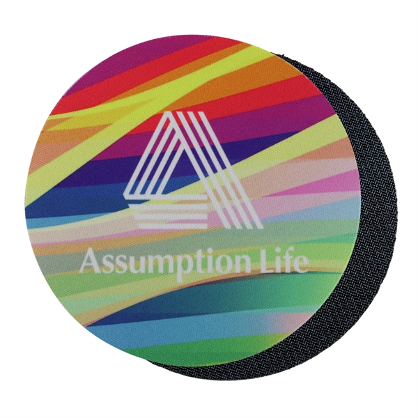 1/16" rubberized polyester dab pad. 5" round fabric mat.... from ASI 79840 The Proinnovative Line