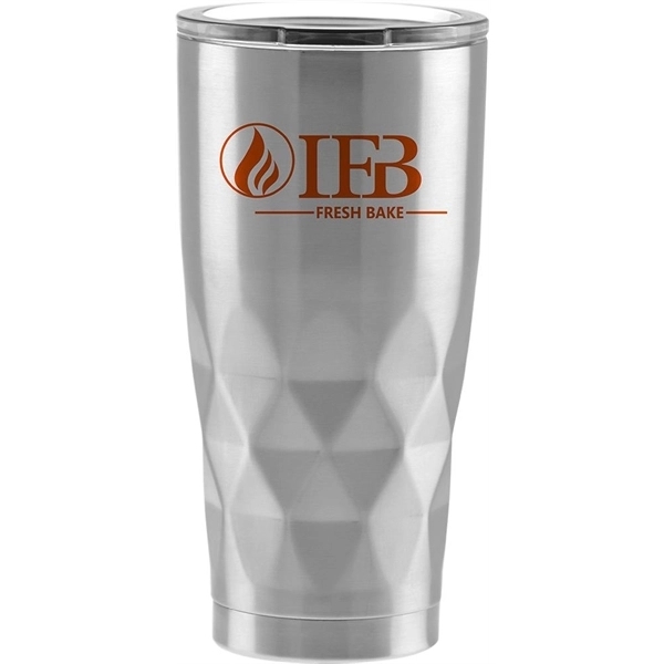20 oz. tumbler made of double-wall stainless steel with twist-on, flip-open/close... from ASI 71920 Moderne Glass Company Inc / MB Works Premium Line