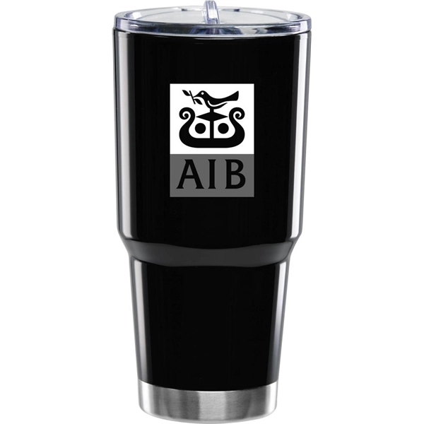 24 oz. plastic double-walled tumbler with push open sliding lid.... from ASI 71920 Moderne Glass Company Inc / Glass America®