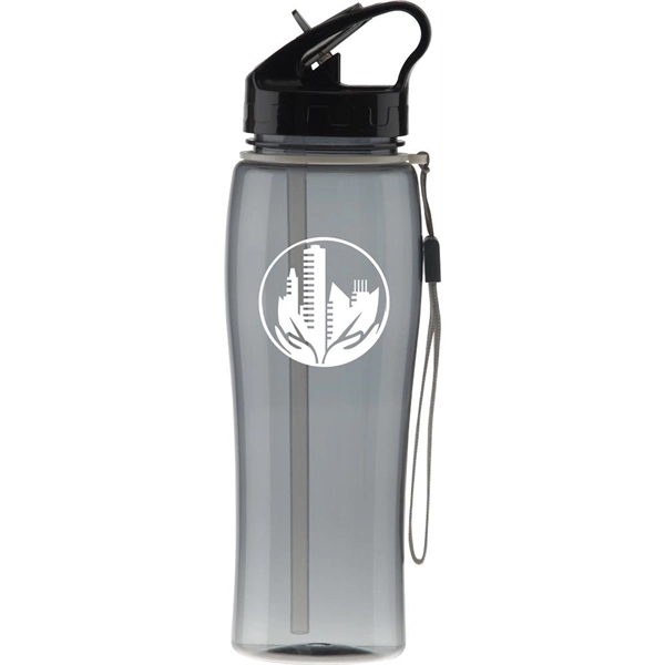 25 oz. BPA-free plastic water bottle with retractable, self-contained sipper straw.... from ASI 71920 Moderne Glass Company Inc / Glass America®