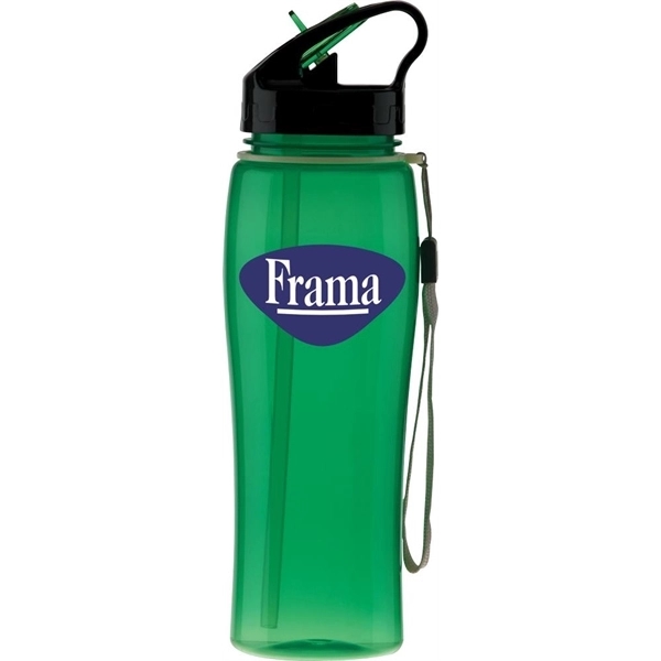25 oz. BPA-free plastic water bottle with retractable, self-contained sipper straw.... from ASI 71920 Moderne Glass Company Inc / Glass America®