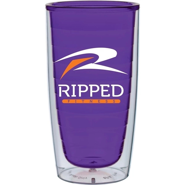 15 oz. plastic tumbler with double-walled design.... from ASI 71920 Moderne Glass Company Inc / Glass America®