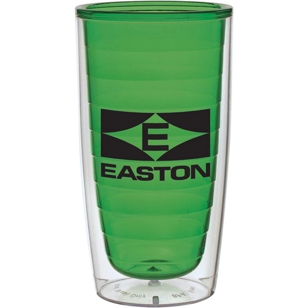 15 oz. plastic tumbler with double-walled design.... from ASI 71920 Moderne Glass Company Inc / Glass America®