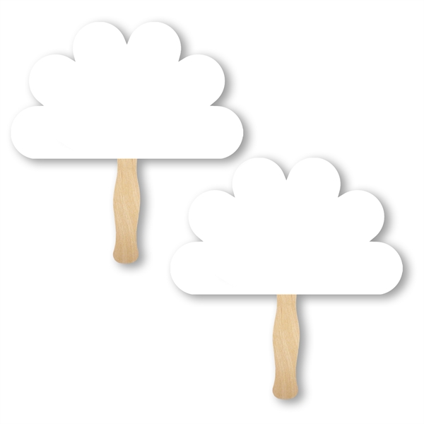 Peacock shaped full color sandwiched style hand fans.... from ASI 93520 Ventura Inc