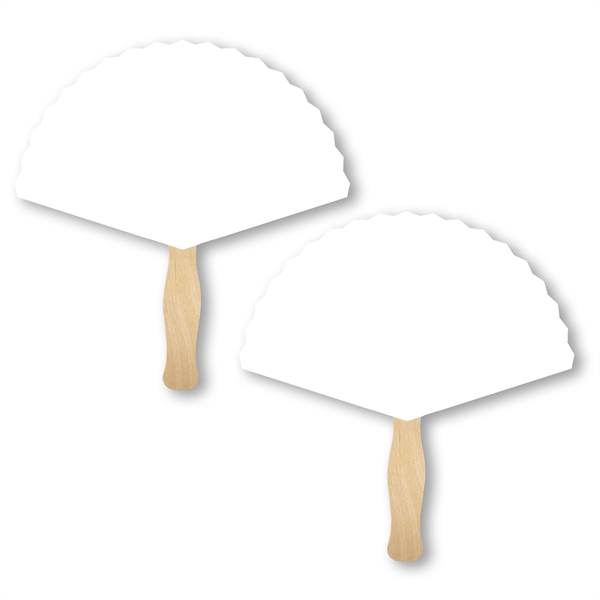 Rd Triangle shaped full color sandwiched style hand fans.... from ASI 93520 Ventura Inc