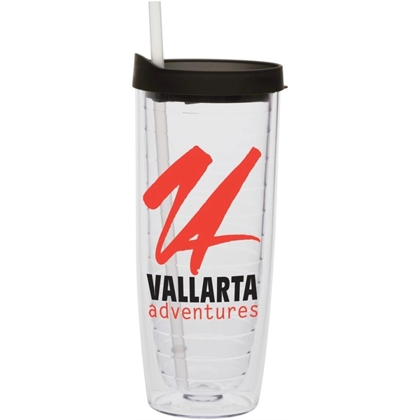 20 oz. acrylic plastic double-walled tumbler with lid and matching colored... from ASI 71920 Moderne Glass Company Inc / Glass America®