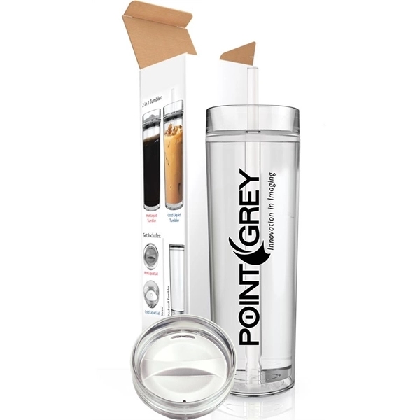 15 ounce acrylic plastic hot and cold insulated tumbler with dual... from ASI 71920 Moderne Glass Company Inc / MB Works Premium Line