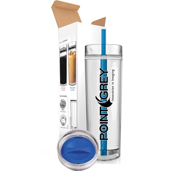 15 ounce acrylic plastic hot and cold insulated tumbler with dual... from ASI 71920 Moderne Glass Company Inc / MB Works Premium Line