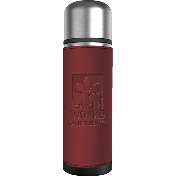 17 oz. insulated stainless steel bottle with cup/lid and push button... from ASI 71920 Moderne Glass Company Inc / Glass America®