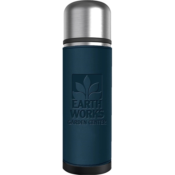 17 oz. insulated stainless steel bottle with cup/lid and push button... from ASI 71920 Moderne Glass Company Inc / Glass America®
