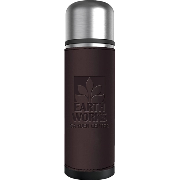 17 oz. insulated stainless steel bottle with cup/lid and push button... from ASI 71920 Moderne Glass Company Inc / Glass America®