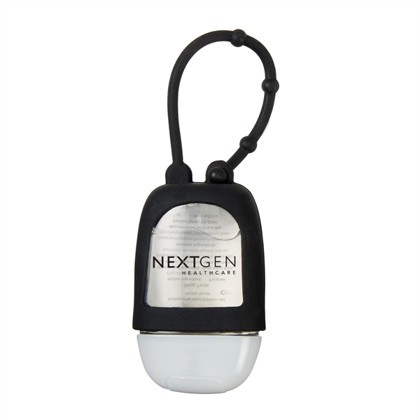 1 oz. travel size sanitizer gel in a silicone case with... from ASI 52840 Evans Manufacturing