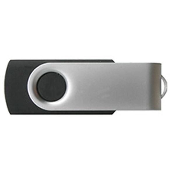 Matte silver finish swivel USB and Micro USB flash drive.... from ASI 62124 iClick, Inc. / iClick®