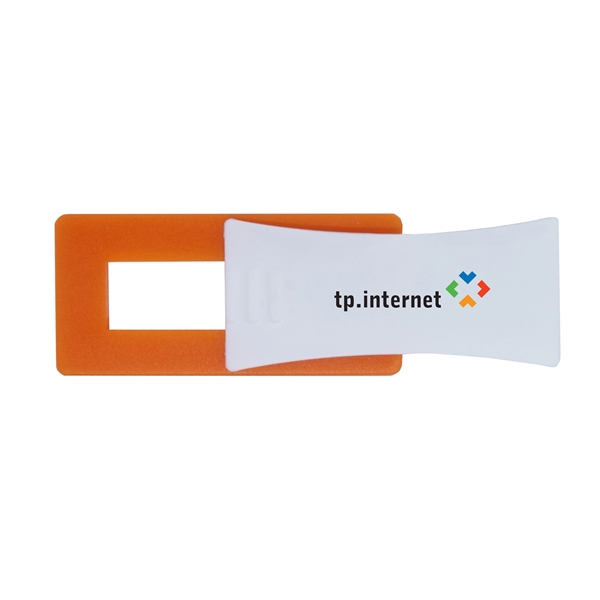 Two-tone webcam cover with a white, contoured sliding tab to open... from ASI 90807 Tekweld