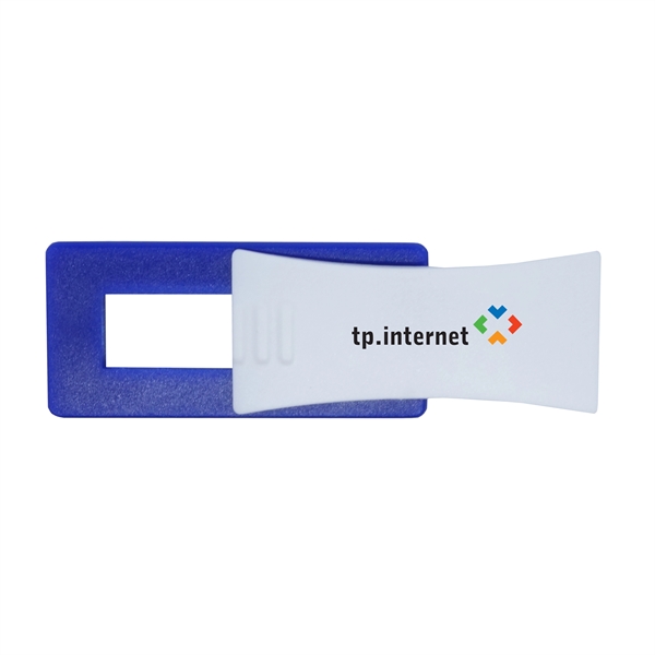 Two-tone webcam cover with a white, contoured sliding tab to open... from ASI 90807 Tekweld