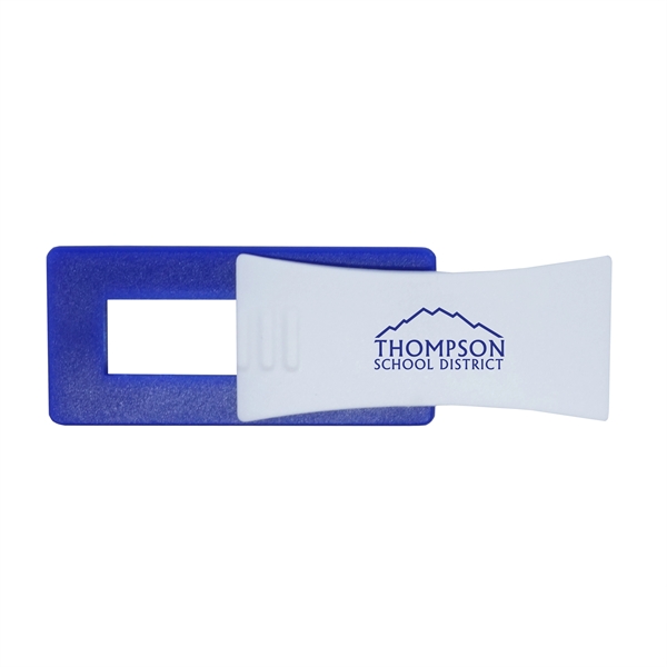 Two-tone webcam cover with a white, contoured sliding tab to open... from ASI 90807 Tekweld