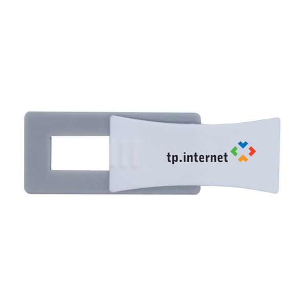 Two-tone webcam cover with a white, contoured sliding tab to open... from ASI 90807 Tekweld
