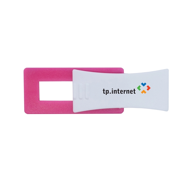 Two-tone webcam cover with a white, contoured sliding tab to open... from ASI 90807 Tekweld