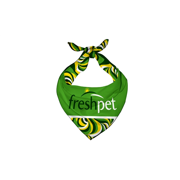 21" x 29" polyester full-color dog bandana printed on one side... from ASI 45657 Pop! Promos