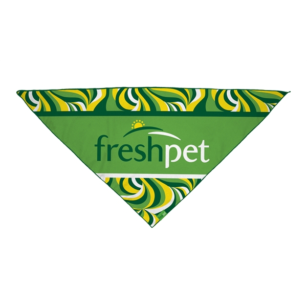 21" x 29" polyester full-color dog bandana printed on one side... from ASI 45657 Pop! Promos