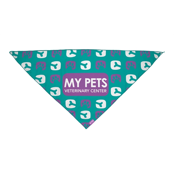 21" x 29" polyester full-color dog bandana printed on one side... from ASI 45657 Pop! Promos