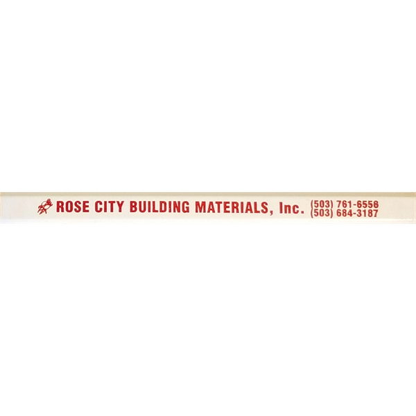 Carpenter pencil, red lead, printed one side, screen printed, made in... from ASI 79951 Promosafe / Promosafe