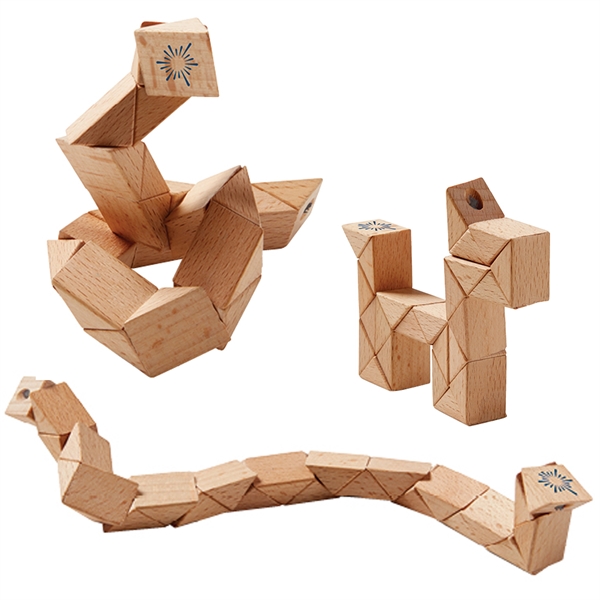 11 5/8" wooden snake puzzle toy.... from ASI 63549 Jornik Manufacturing Corp / Jornik