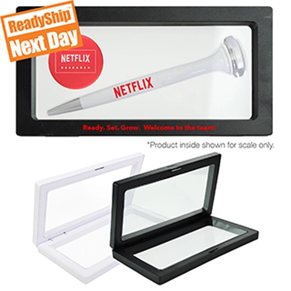 White plastic display box with strong and stretchy cling material for... from ASI 62124 iClick, Inc. / iClick®