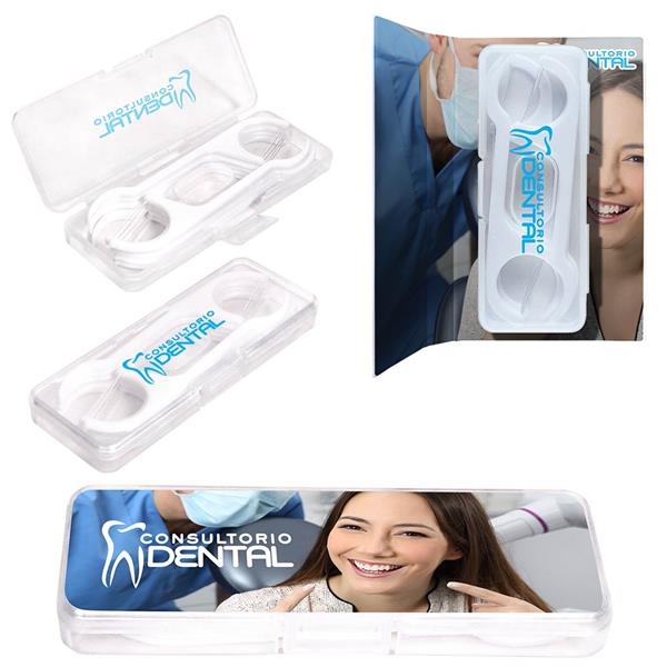 10 toothpick flossers in a plastic travel case.... from ASI 43442 ZZ DROPPED - High Caliber Line USA / High Caliber Line