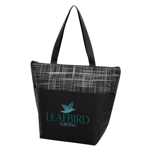 Crosshatch non-woven cooler bag with a water-resistant coating and foam insulation.... from ASI 61125 Hit Promotional Products / Hit®