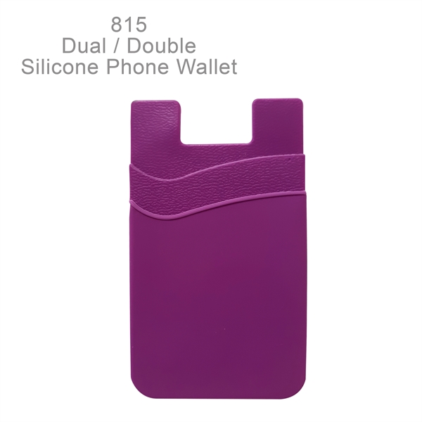 Dual pocket lightweight and compact soft silicone wallet - Ready Inventory... from ASI 45100 Chulani Promotional Products, Inc / Competitive Edge Innovations/Chulani