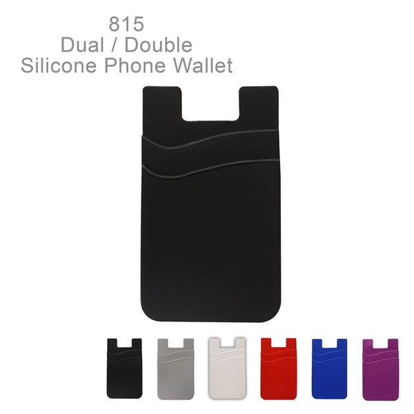 Dual pocket lightweight and compact soft silicone wallet - Ready Inventory... from ASI 45100 Chulani Promotional Products, Inc / Competitive Edge Innovations/Chulani