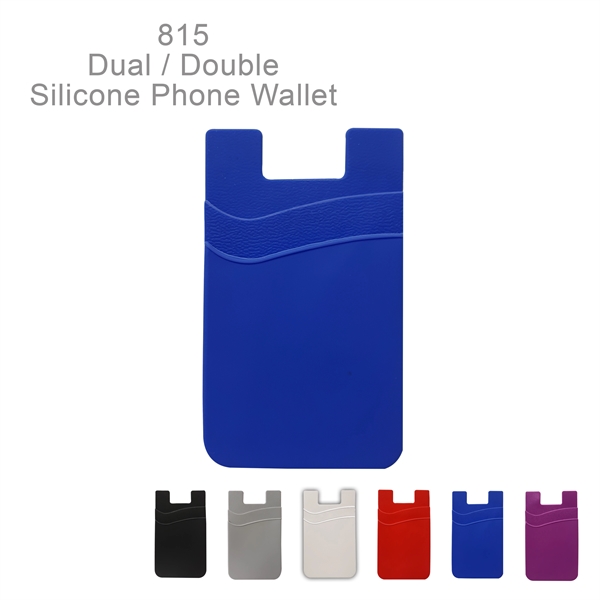 Dual pocket lightweight and compact soft silicone wallet - Ready Inventory... from ASI 45100 Chulani Promotional Products, Inc / Competitive Edge Innovations/Chulani
