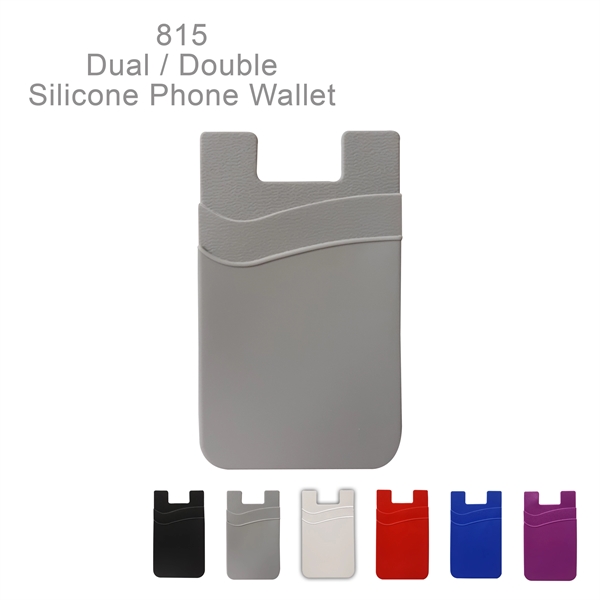 Dual pocket lightweight and compact soft silicone wallet - Ready Inventory... from ASI 45100 Chulani Promotional Products, Inc / Competitive Edge Innovations/Chulani
