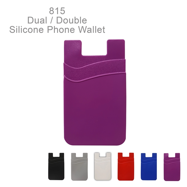 Dual pocket lightweight and compact soft silicone wallet - Ready Inventory... from ASI 45100 Chulani Promotional Products, Inc / Competitive Edge Innovations/Chulani