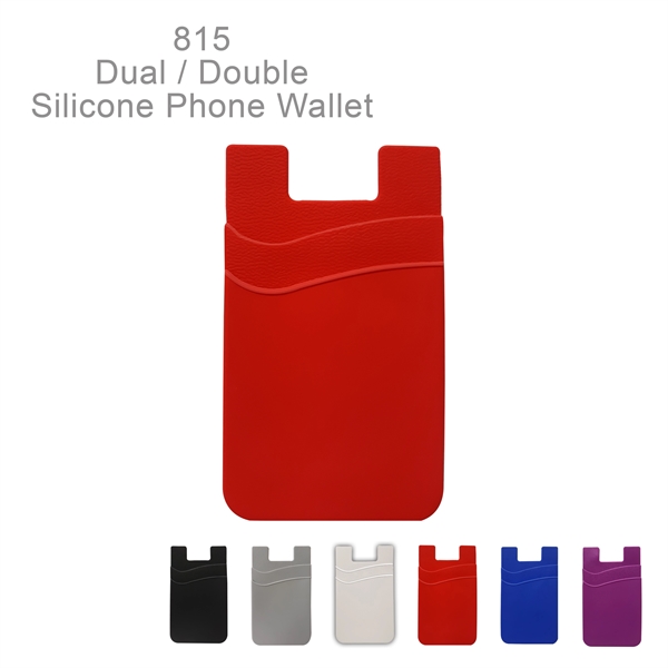 Dual pocket lightweight and compact soft silicone wallet - Ready Inventory... from ASI 45100 Chulani Promotional Products, Inc / Competitive Edge Innovations/Chulani