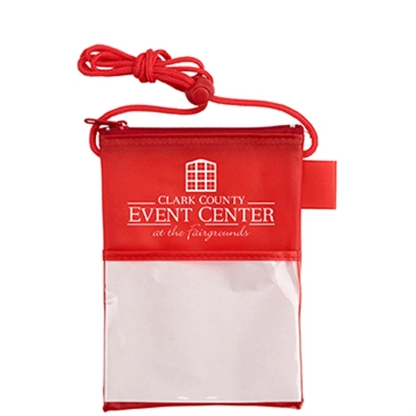 Badge holder with adjustable toggle, front pocket, back pocket and side... from ASI 52840 Evans Manufacturing