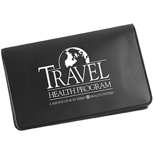 Vinyl travel first aid kit wallet has latex free bandages, pads,... from ASI 52840 Evans Manufacturing