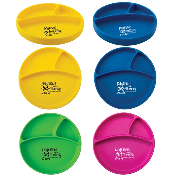 Silicone plate with a suction base that adheres firmly to surfaces.... from ASI 62190 Illini